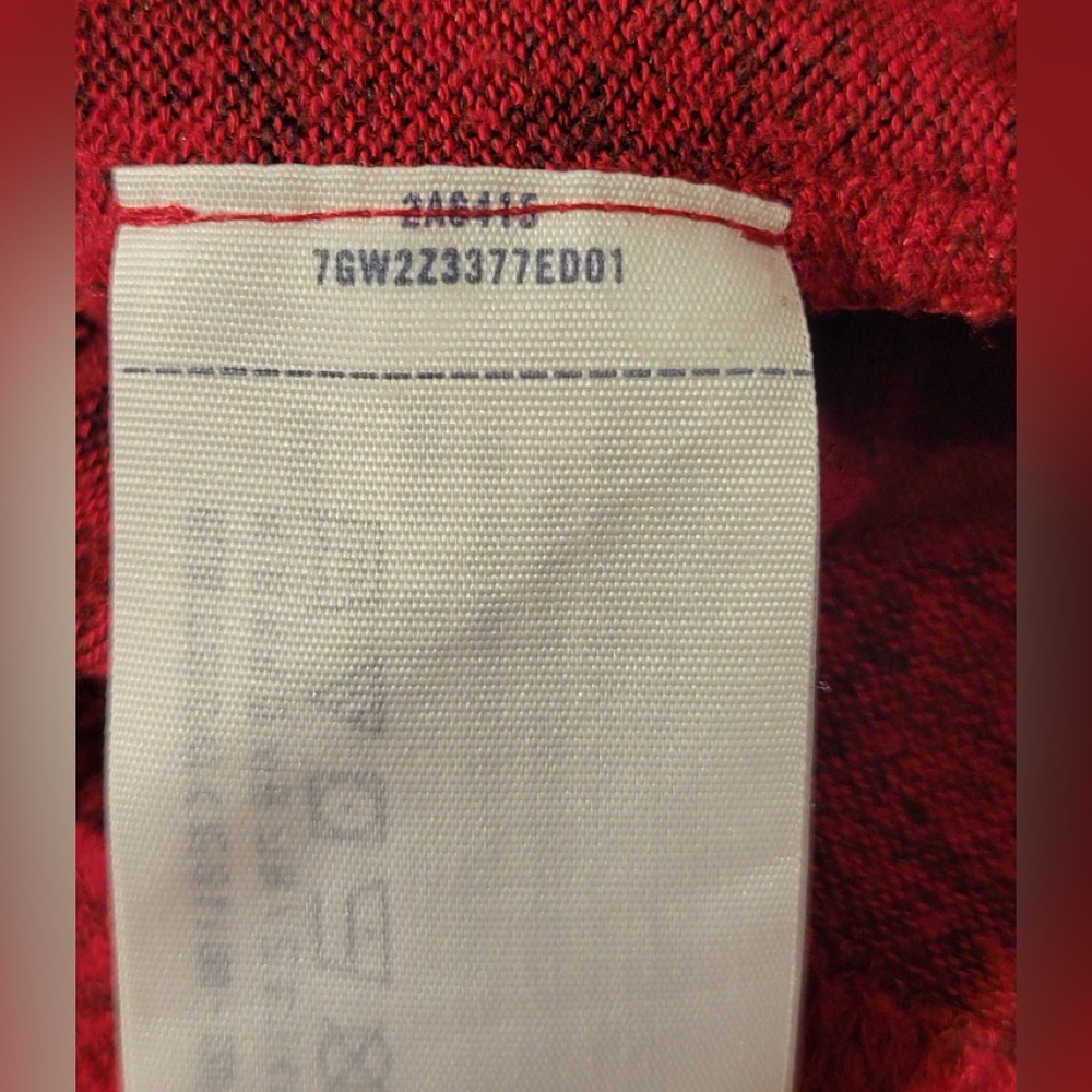 🎄🎁Abercrombie Kids Heathered Red Long Sleeve Shirt Christmas Holiday Festive Fun - Picture 7 of 8